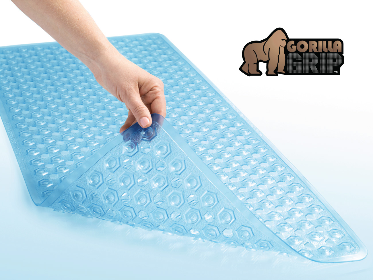 The Original GORILLA GRIP (TM) NonSlip Bath Mat, Fits Any Size Bath Tub eBay